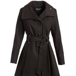 Steve Madden - Black Fleece Asymmetrical Coat